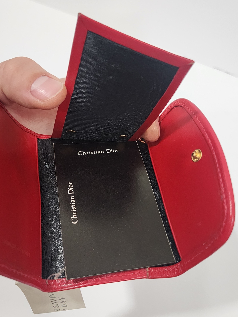 Vintage Christian Dior Red Leather 6 Key Case Holder Case - Picture 11 of 12